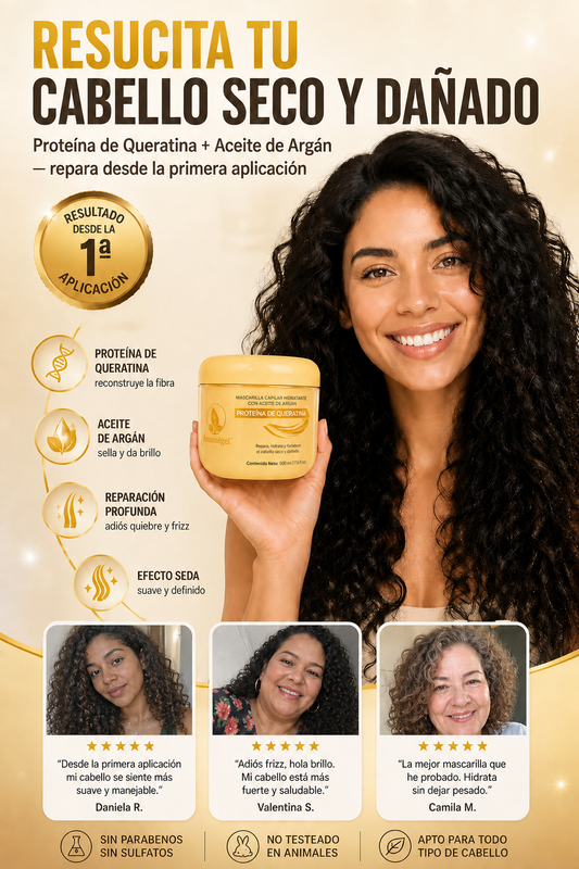 Proteína de Queratina Aominègel — Reparación Profunda